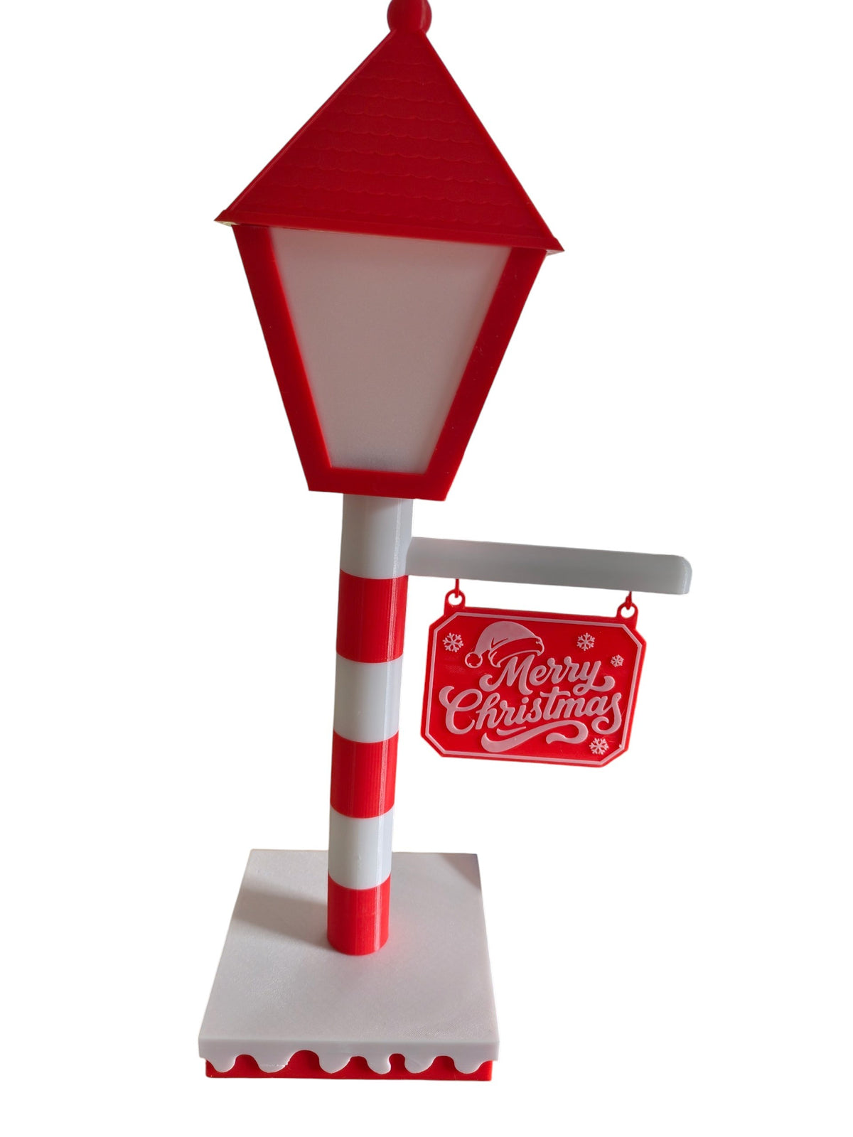 Lampadaire LED Noël Personnalisé 60 cm | Décoration Lumineuse Festive