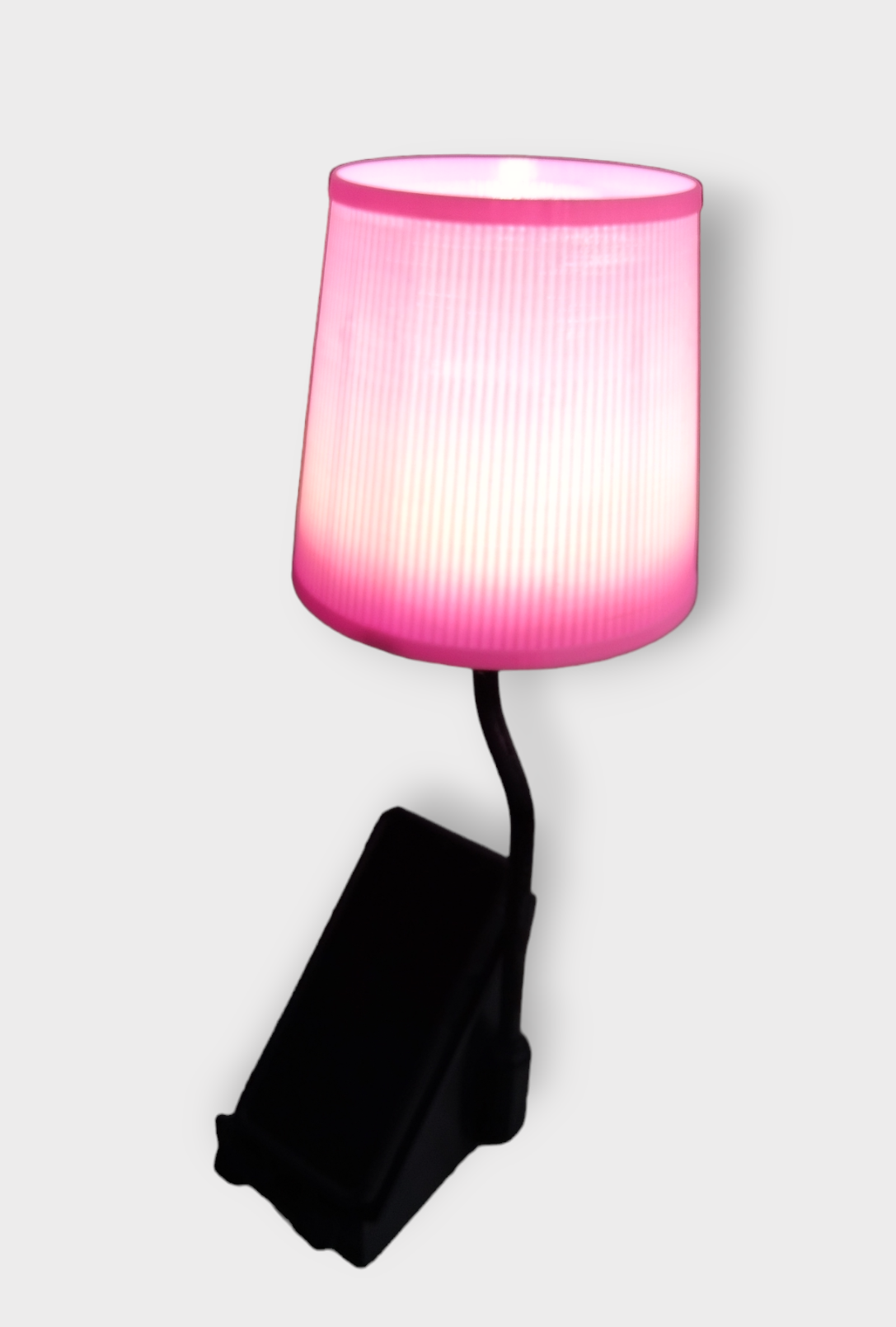 Lampe support téléphone portable Rose et noir