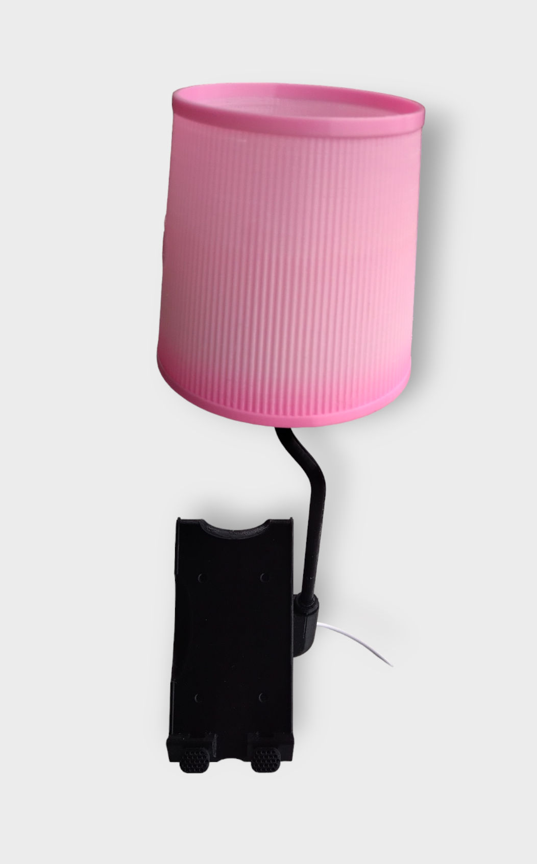 Lampe support téléphone portable Rose et noir