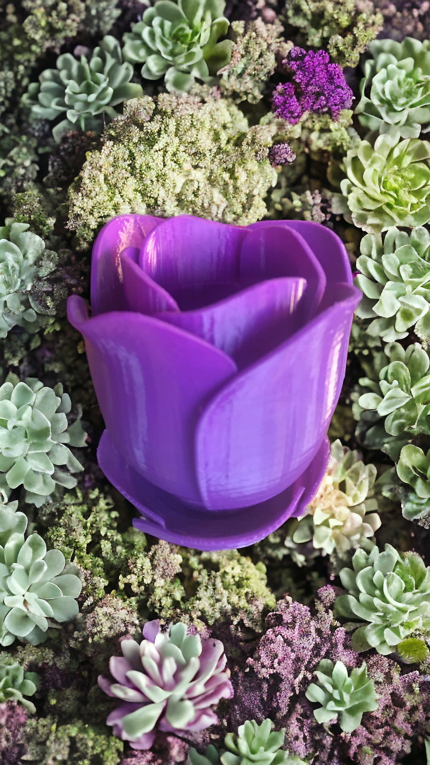 Petit pot fleur forme de rose étanche