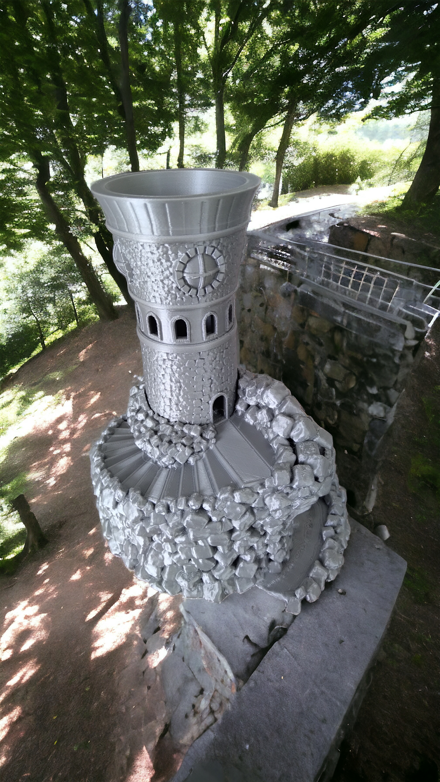 Chateau fort illuminé