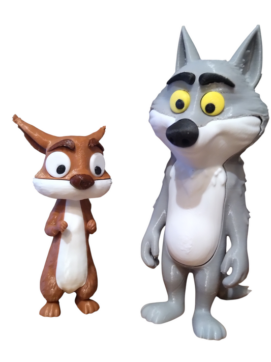 Le Loup Mal-Aimé et son ami l’Écureuil – Créations 3D