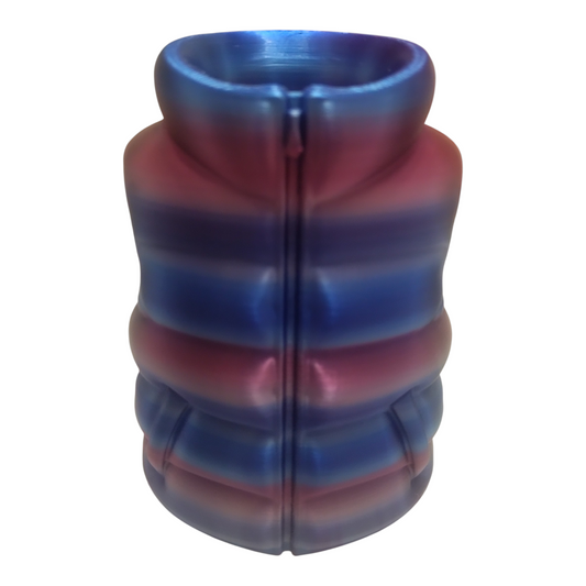 Pot à crayons doudoune sans manches - multi couleur