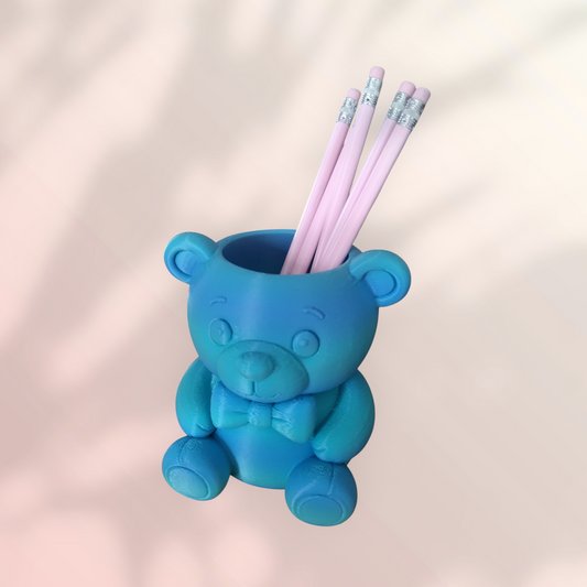 Pot à crayons ourson