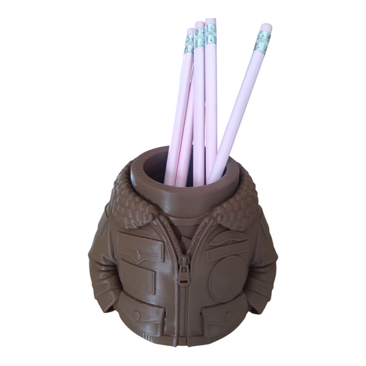 Pot à crayons veste aviateur