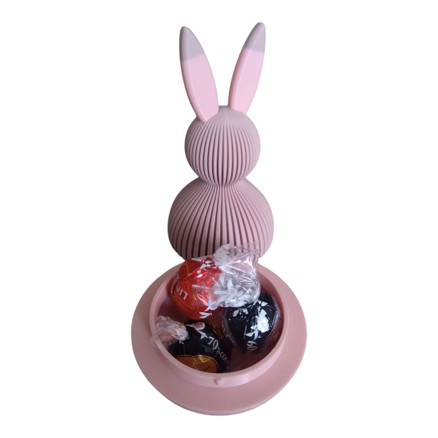 🐰🌸 Boîte Lapin de Pâques –Beige & Rose