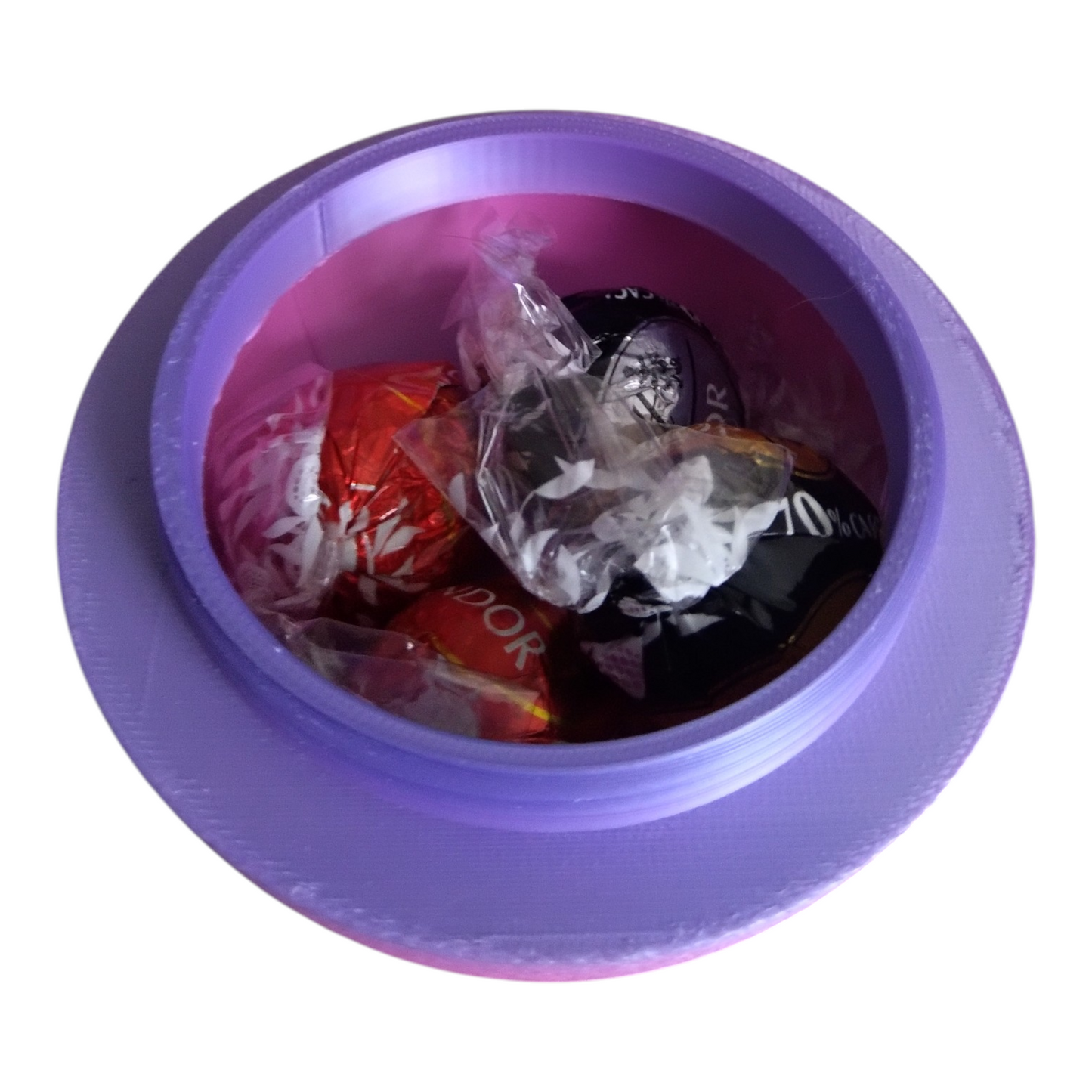 🐰🌈 Boîte Lapin de Pâques Multicolore – Rose & Violet