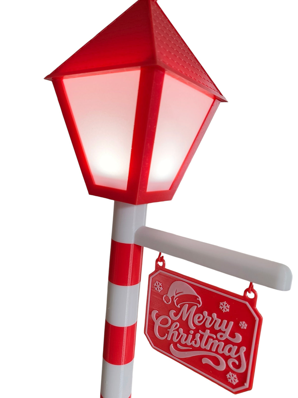 Lampadaire LED Noël Personnalisé 60 cm | Décoration Lumineuse Festive