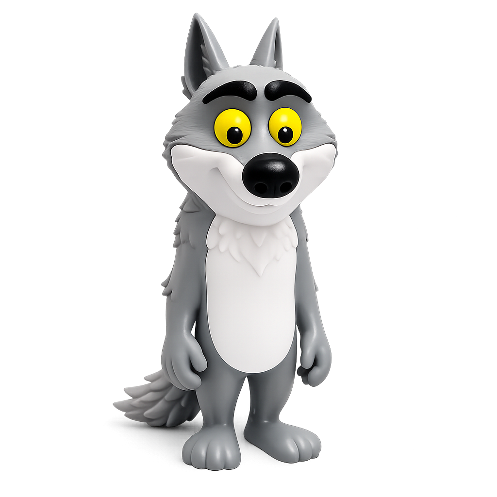 Loup Mal-Aimé – Création 3D (30 cm)