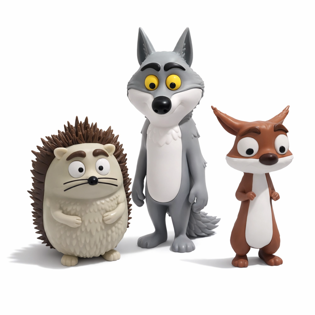 Loup, Hérisson et Écureuil