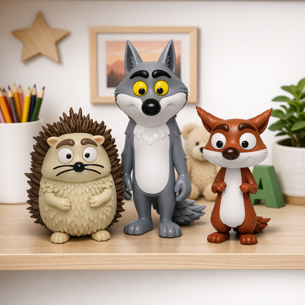 Loup, Hérisson et Écureuil