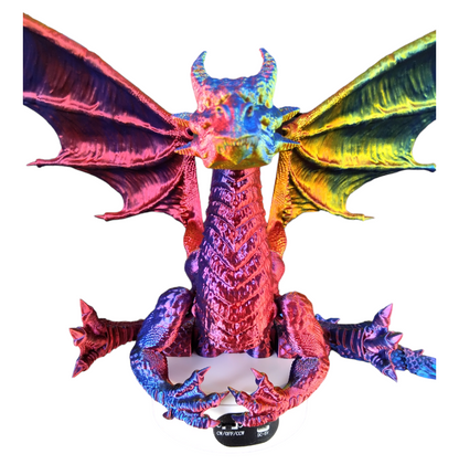 Dragon tricolore articulé