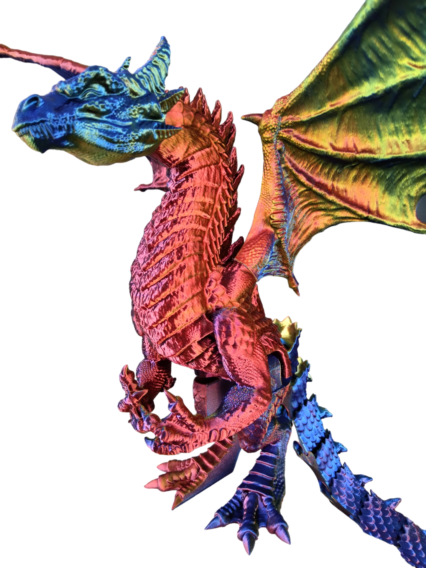 Dragon tricolore articulé