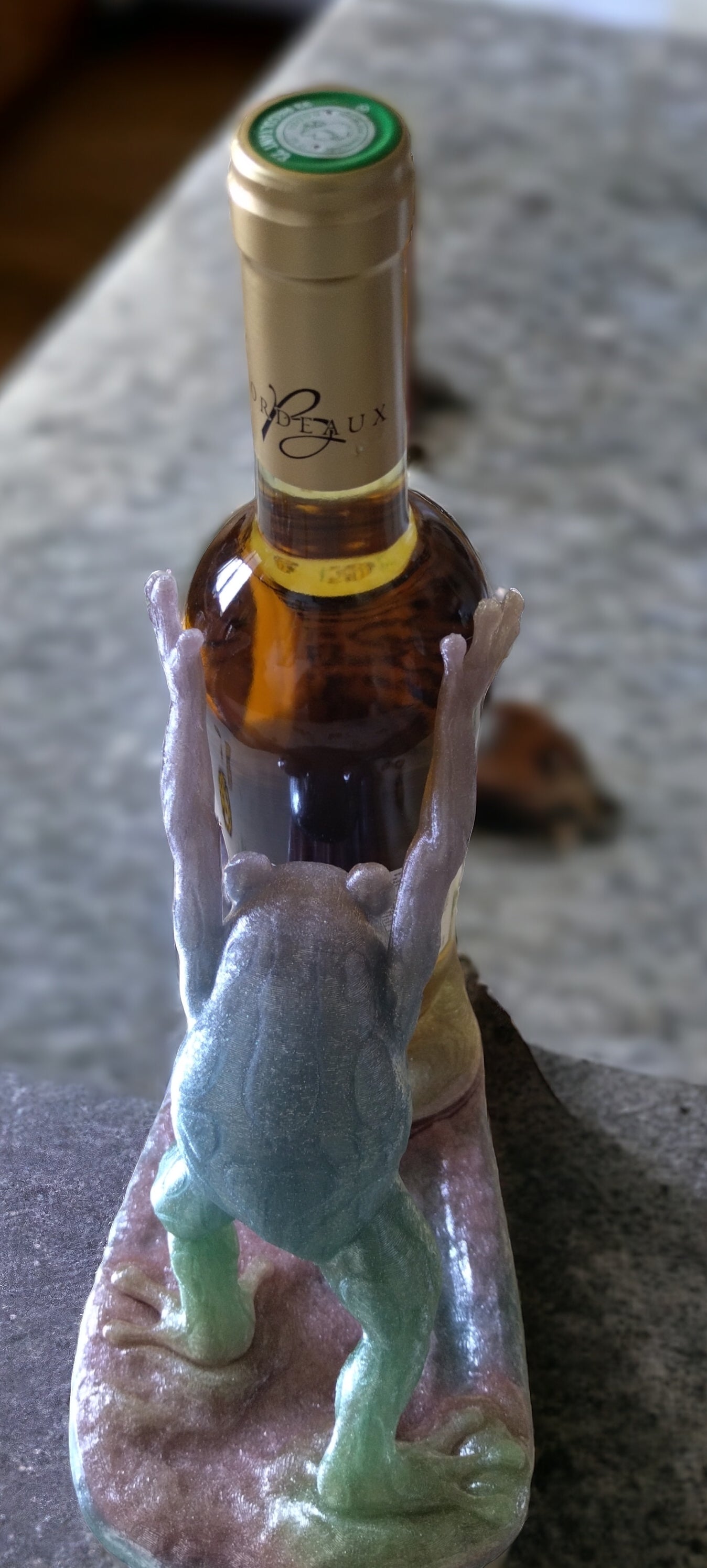 Porte bouteille grenouille