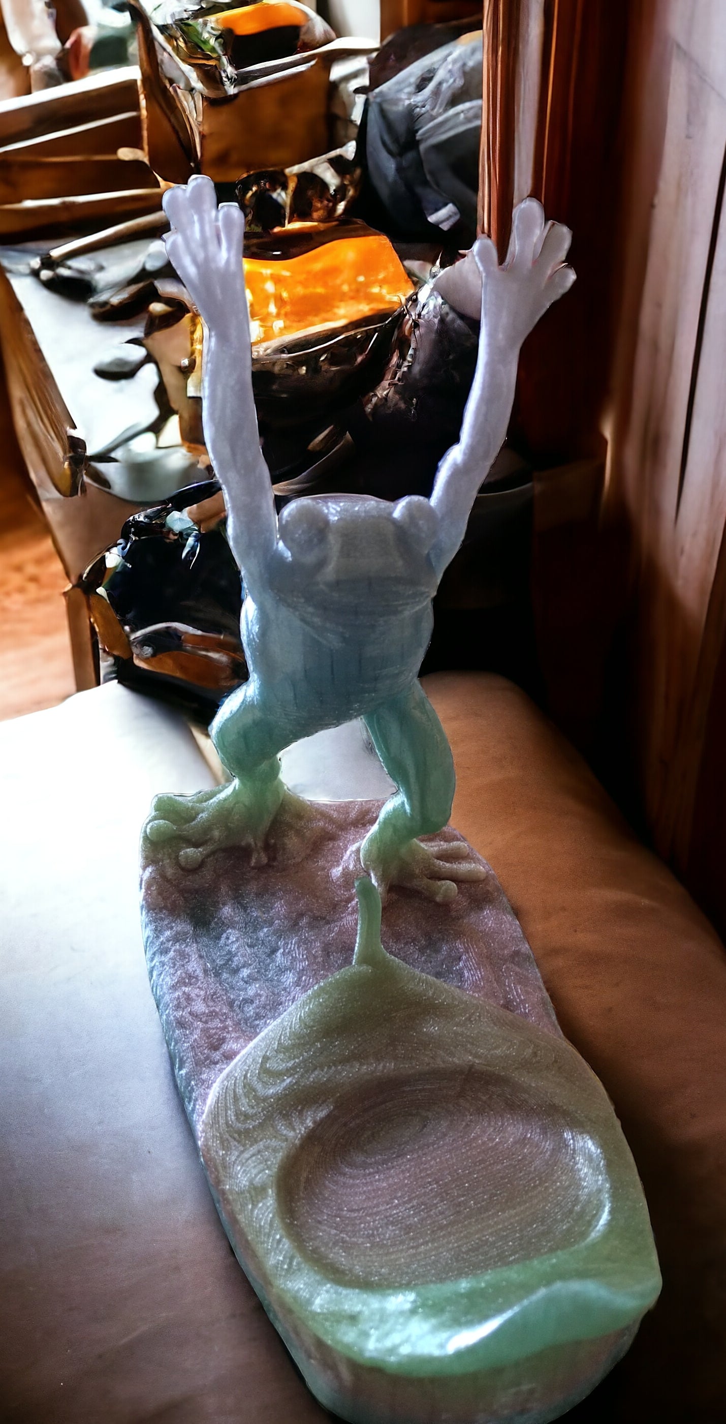 Porte bouteille grenouille