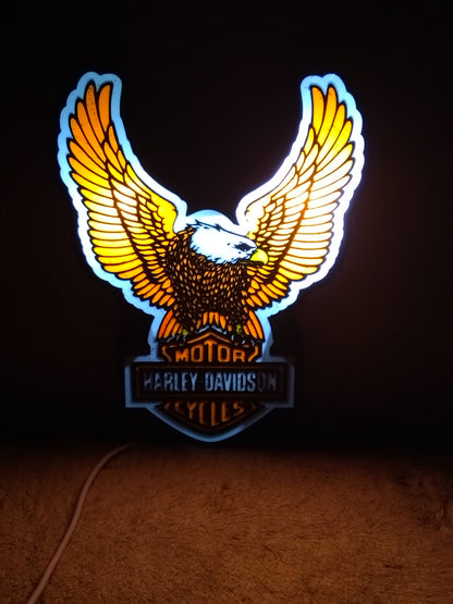 Box lumineuse Harley Davidson