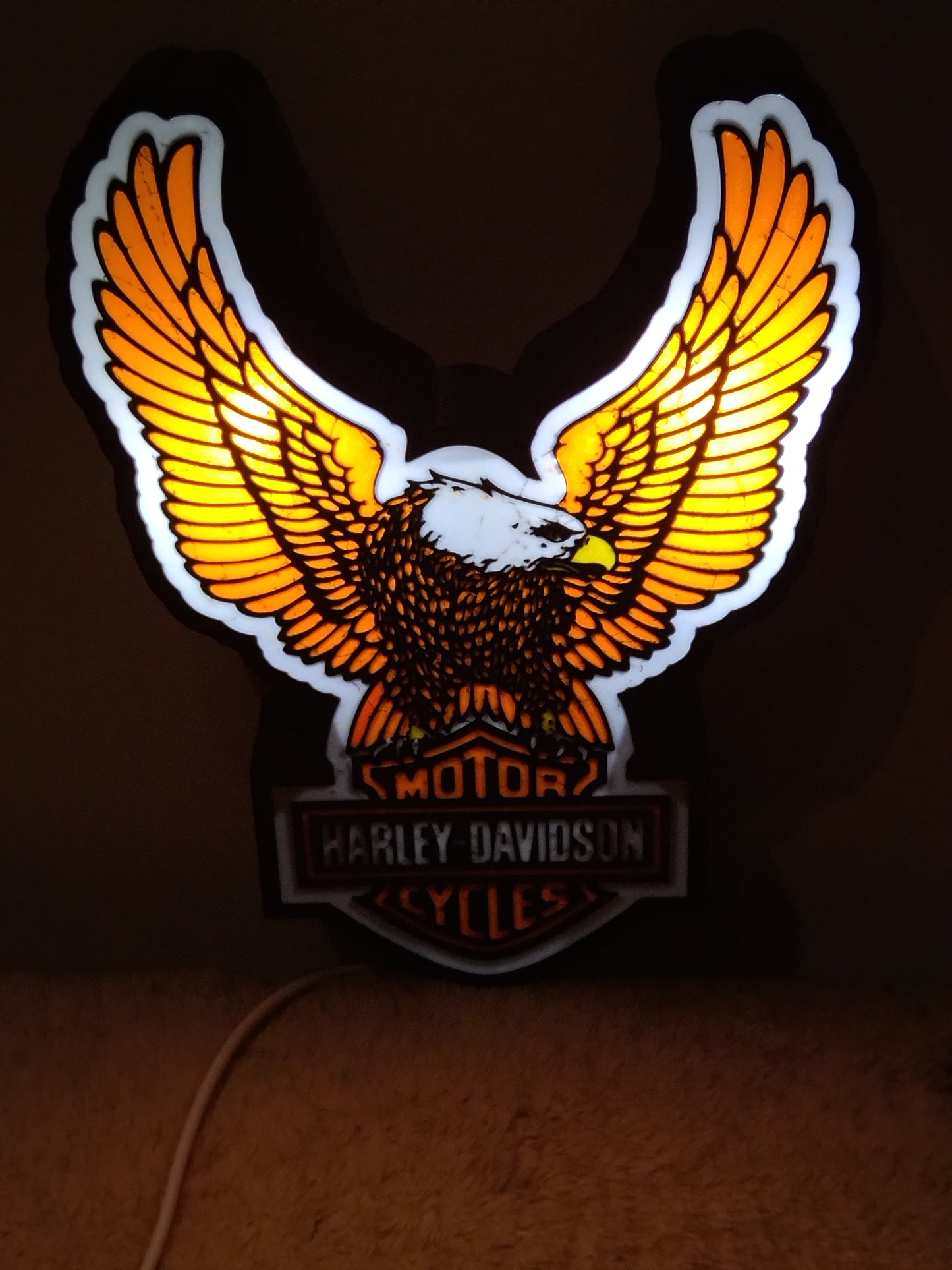 Box lumineuse Harley Davidson