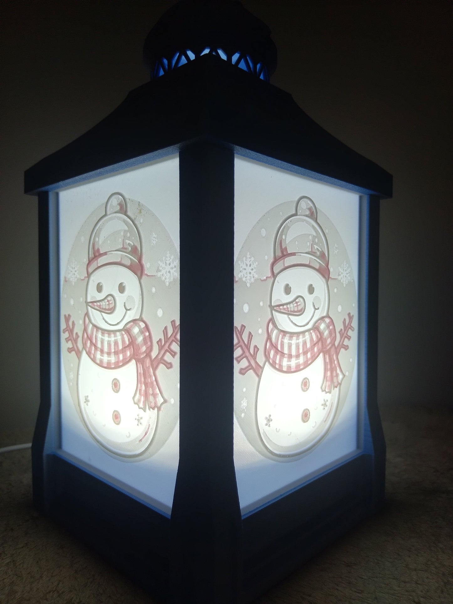 Lantern Snow Man