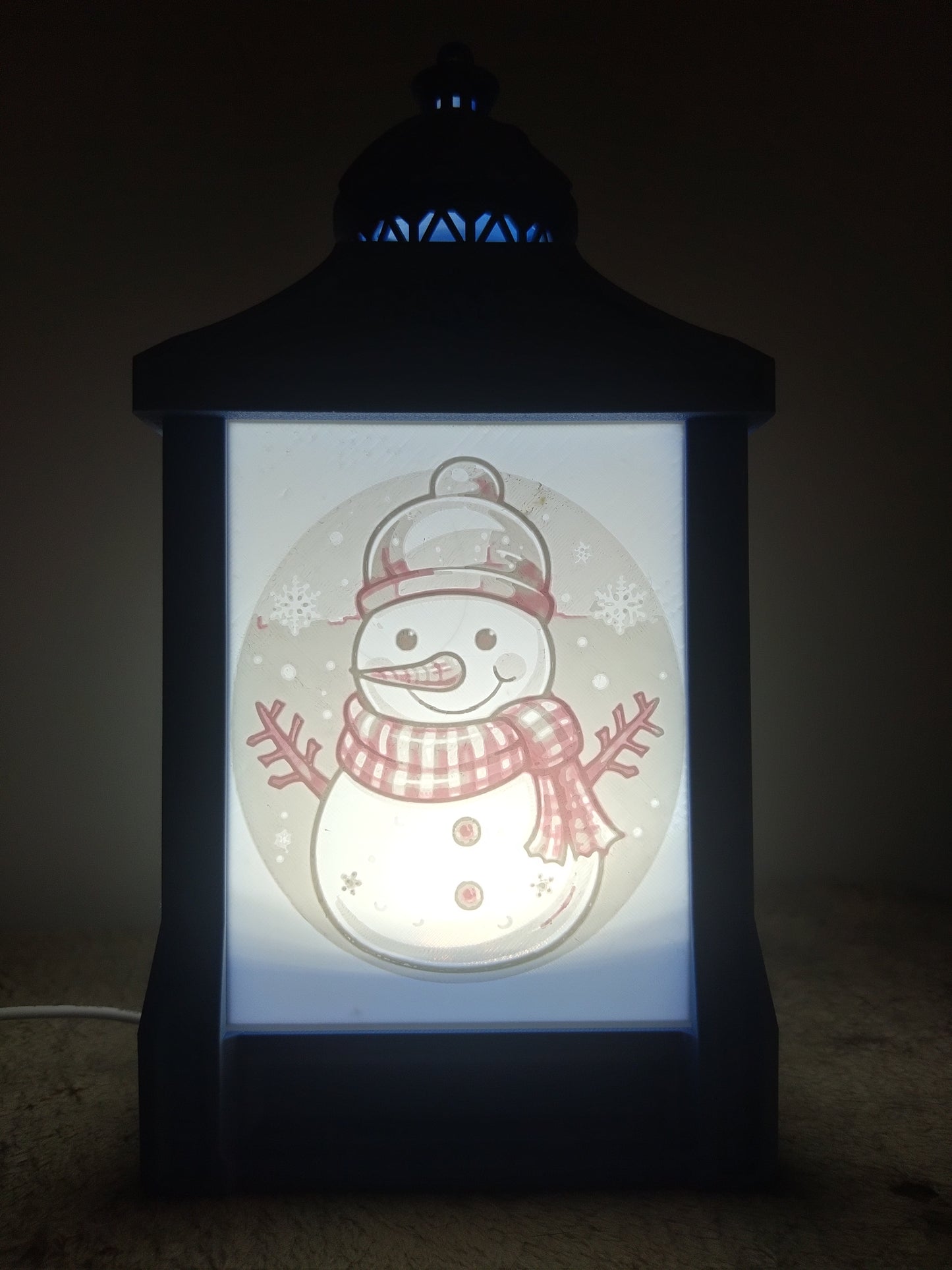 Lantern Snow Man