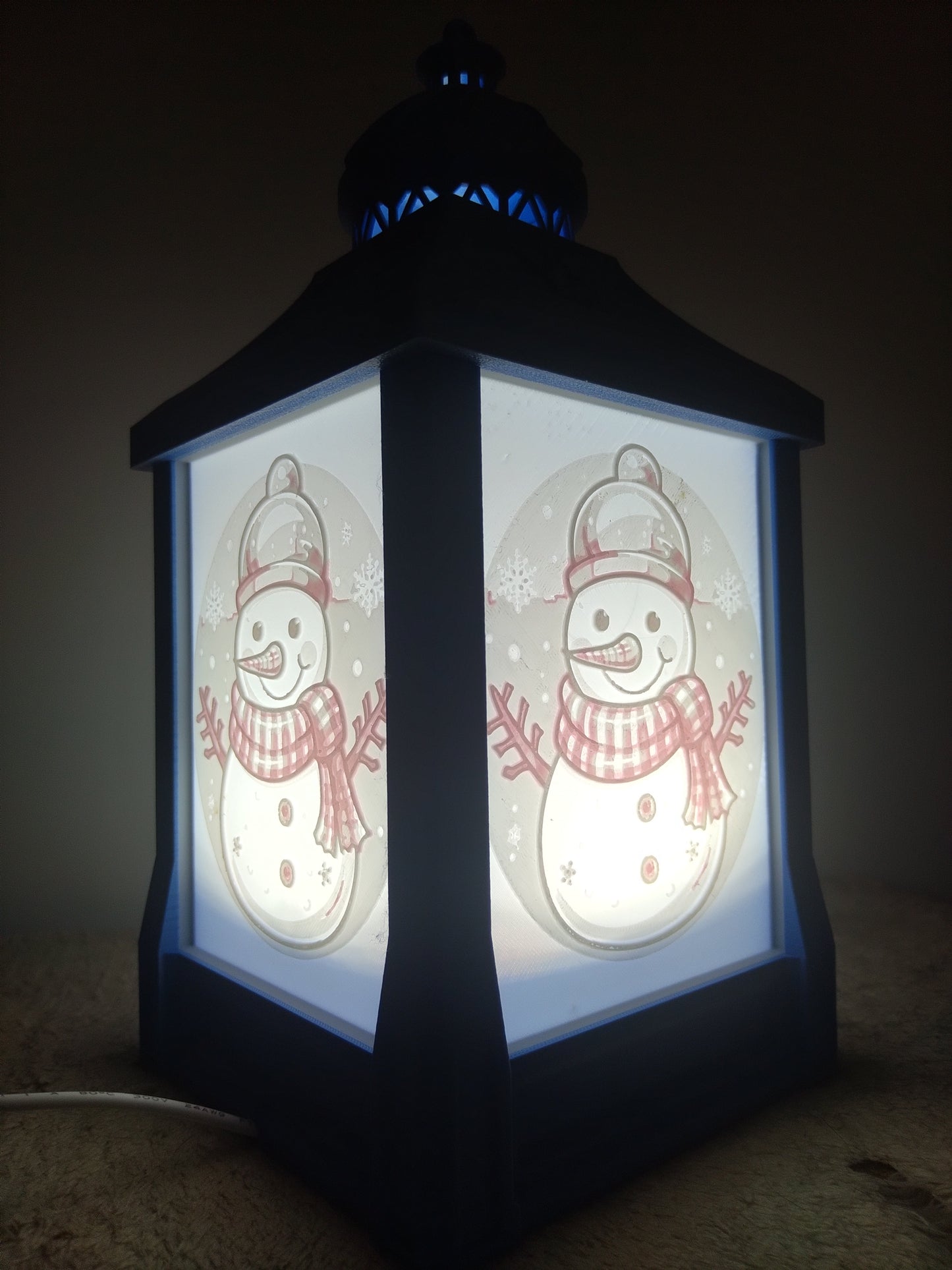 Lantern Snow Man