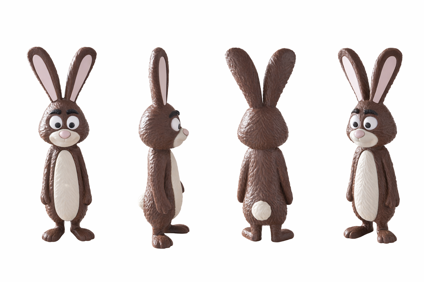 Figurine Lapin ami du loup – Impression 3D – Déco ludique et originale
