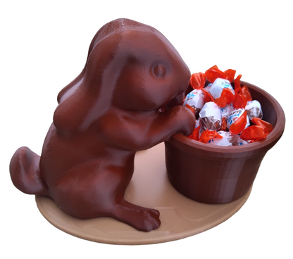 Lapin Paques brun ou chocolat