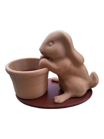 Lapin Paques brun ou chocolat