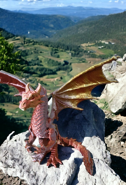 Dragon articulé multi couleur