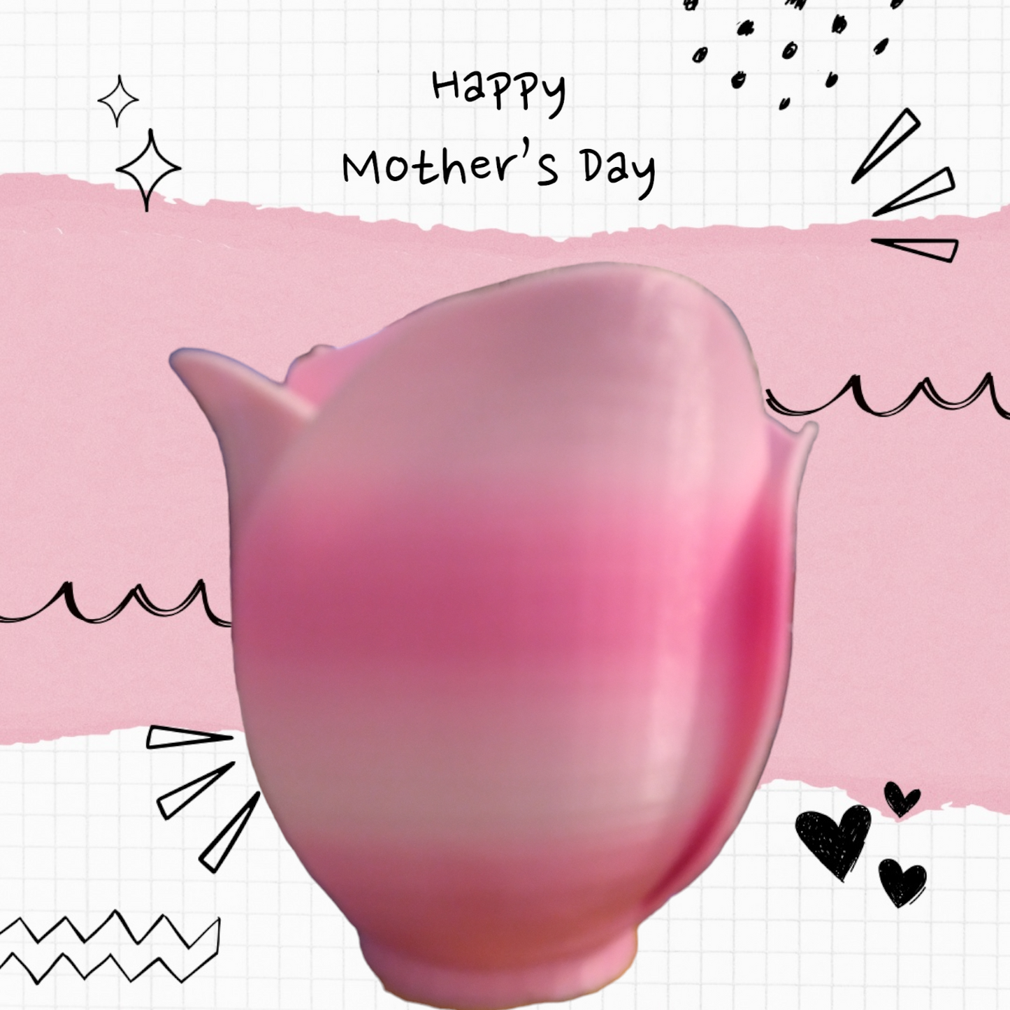 Pot forme de rose
