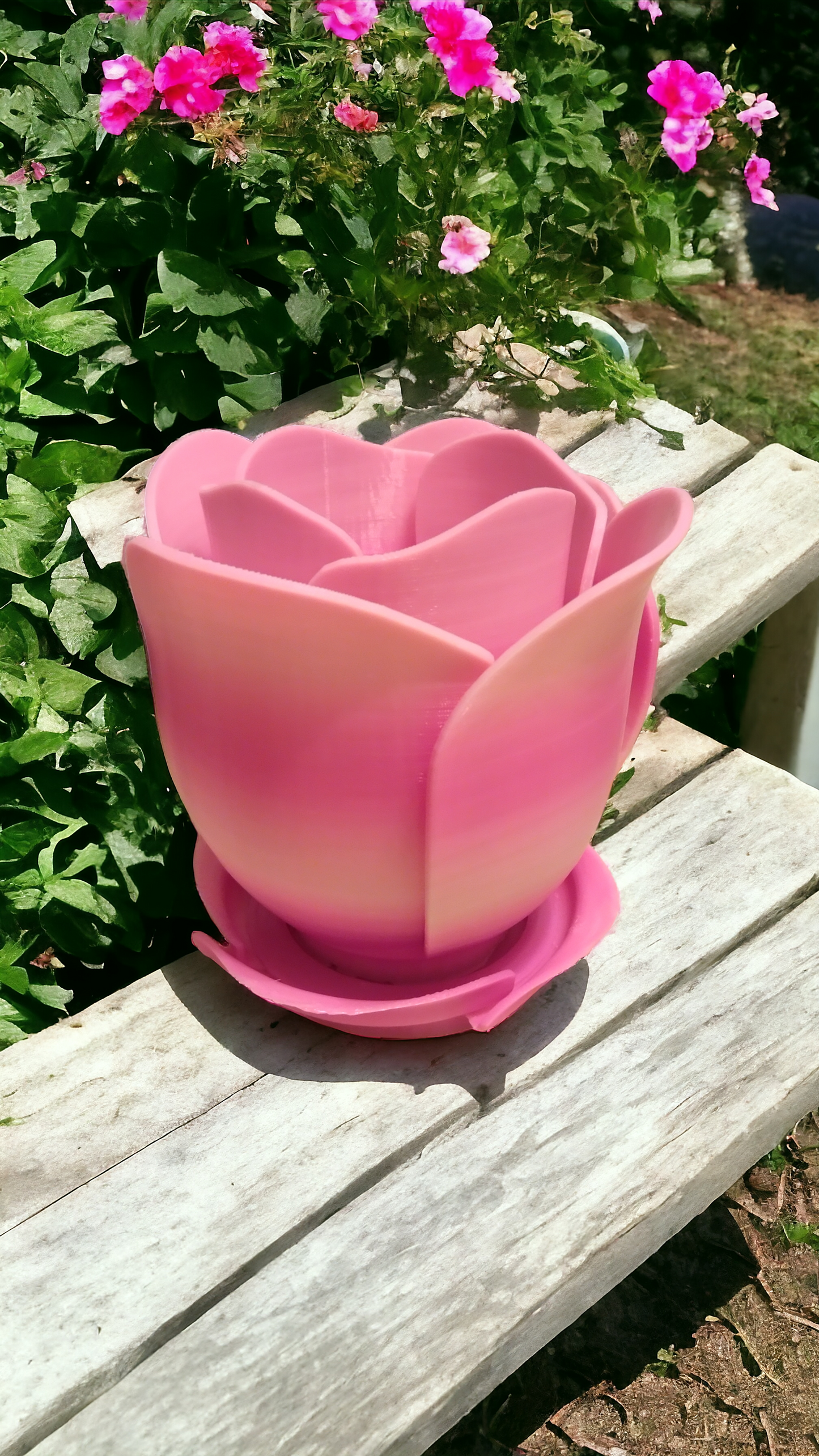 Pot forme de rose
