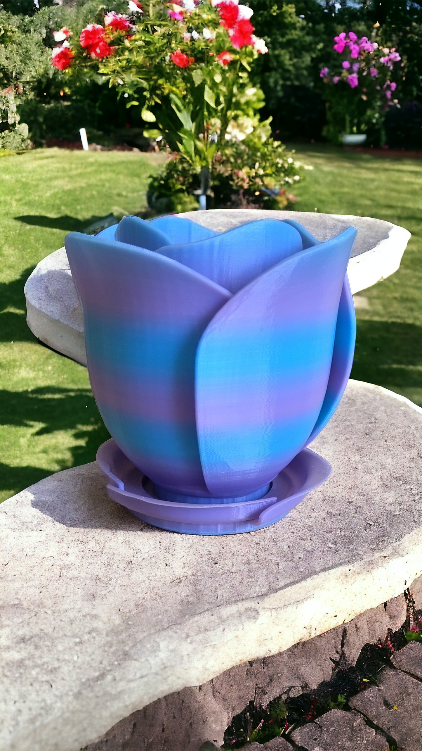 Pot forme de rose