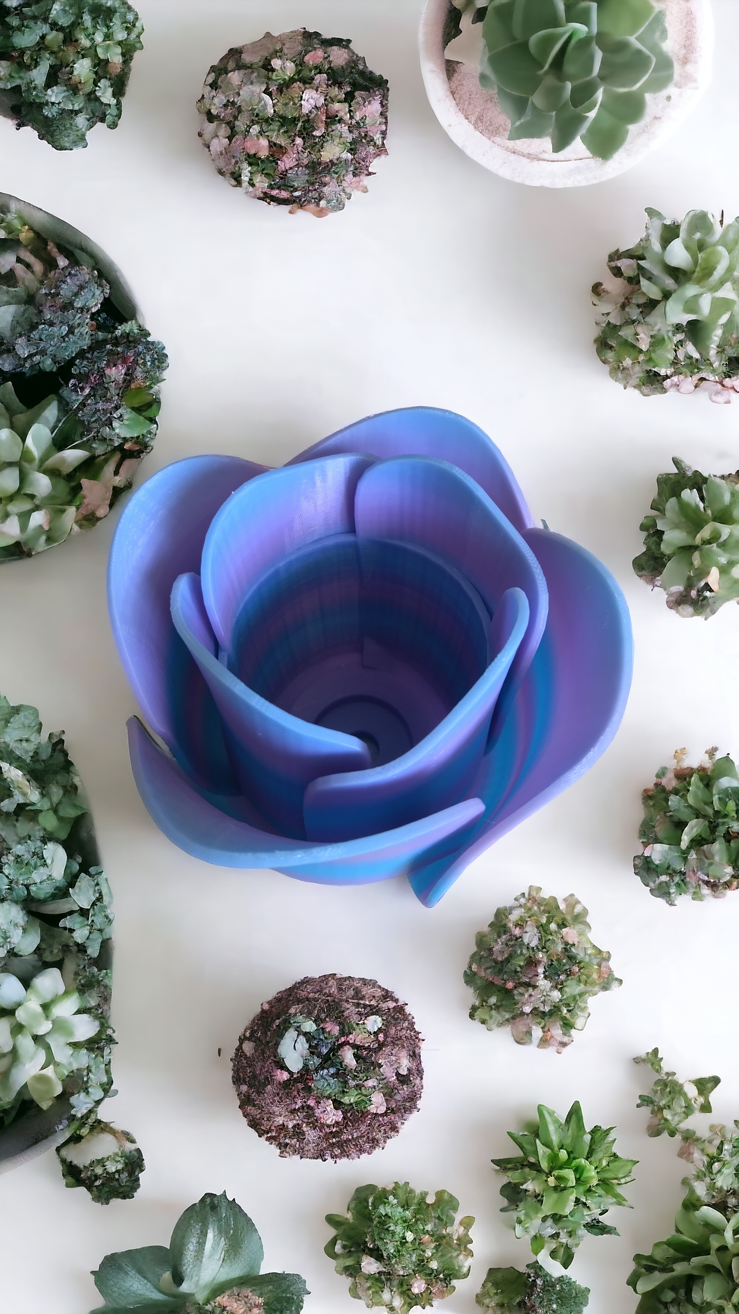 Pot forme de rose