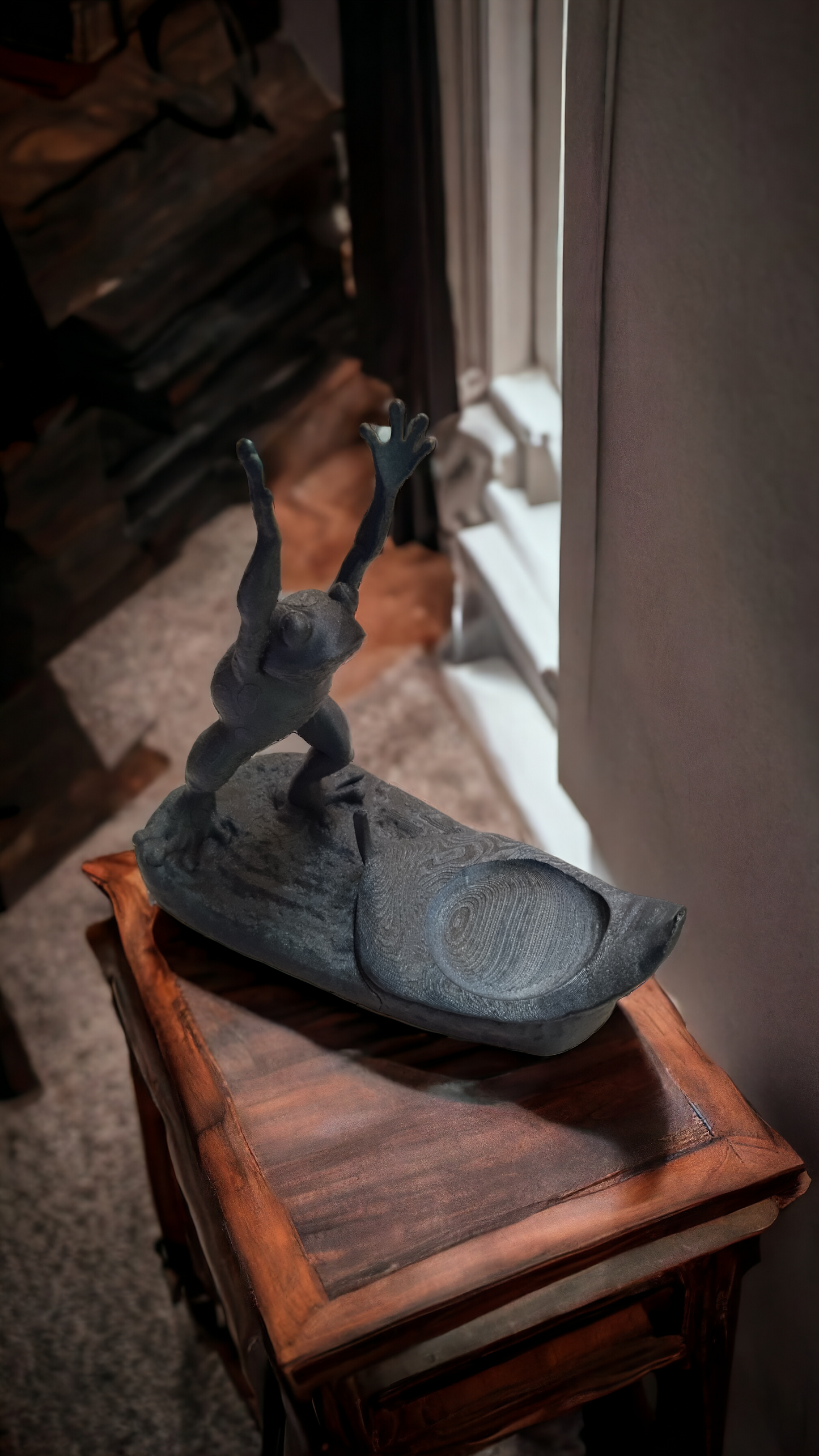Porte bouteille grenouille