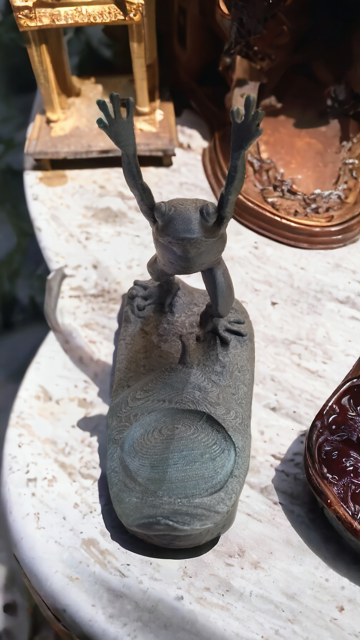 Porte bouteille grenouille