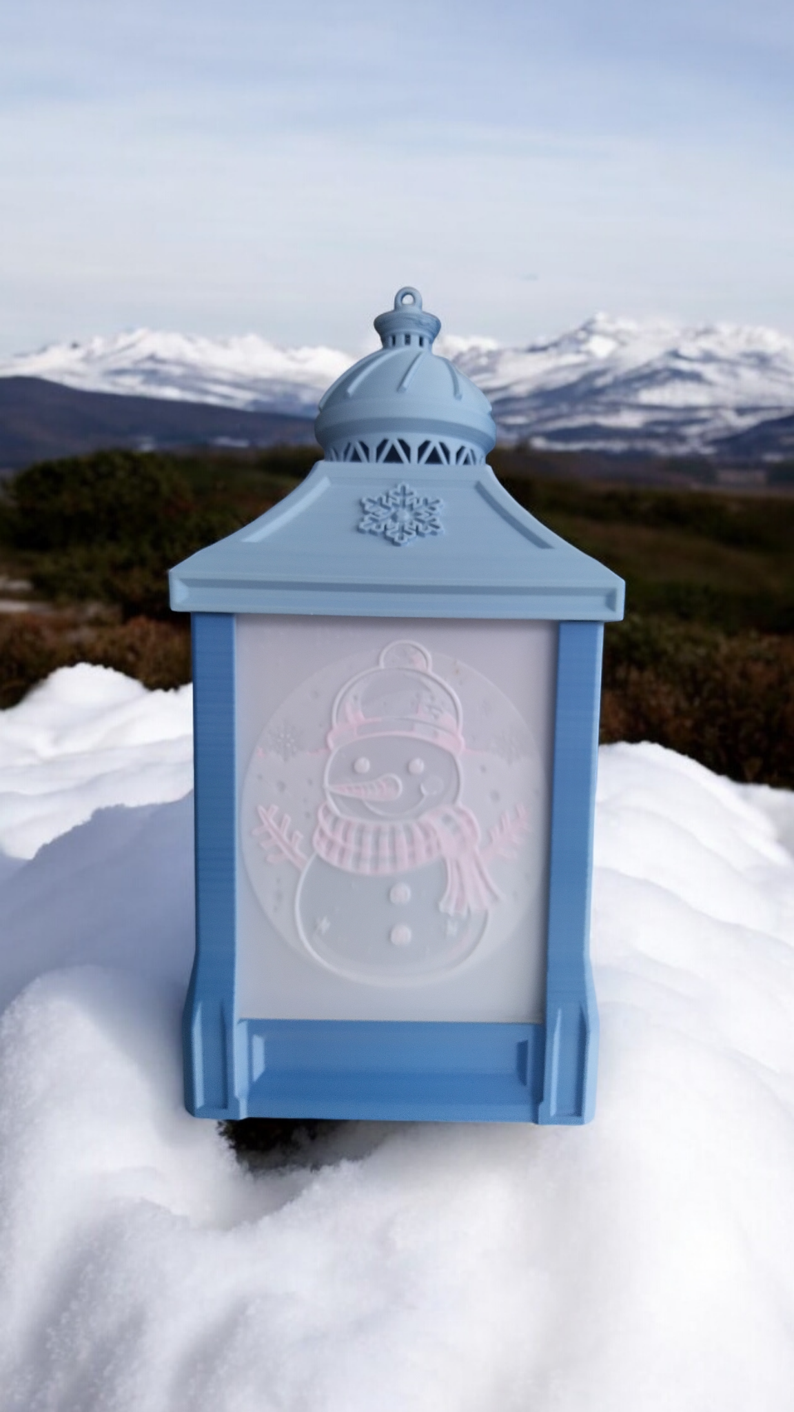 Lantern Snow Man