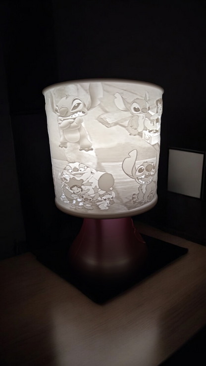 Lampe chevet Lylo et stitch