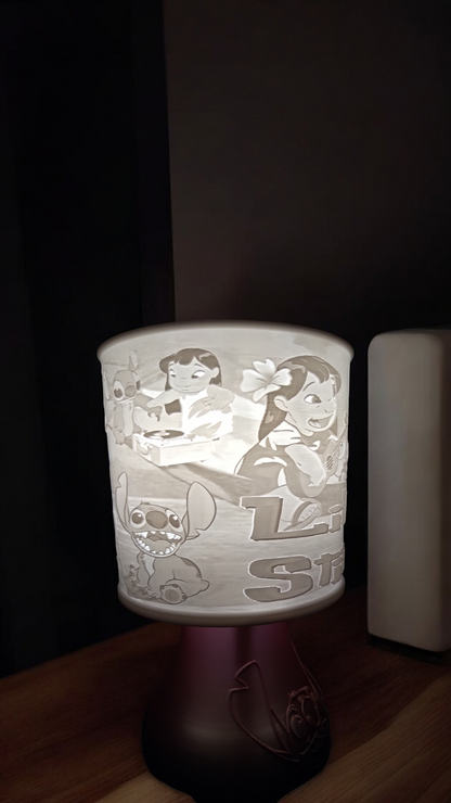 Lampe chevet Lylo et stitch